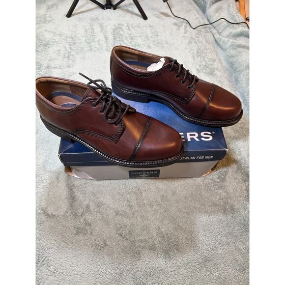 Dockers Gordon Cordovan Brown Leather Cap Toe Oxford Men\'s Dress Shoes 9.5 M main image 7
